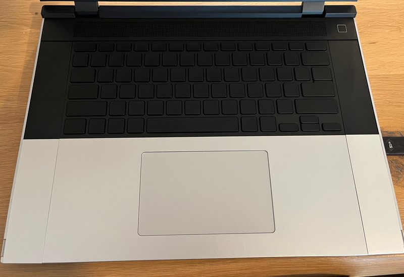 The Framework 16's touchpad and spacers
