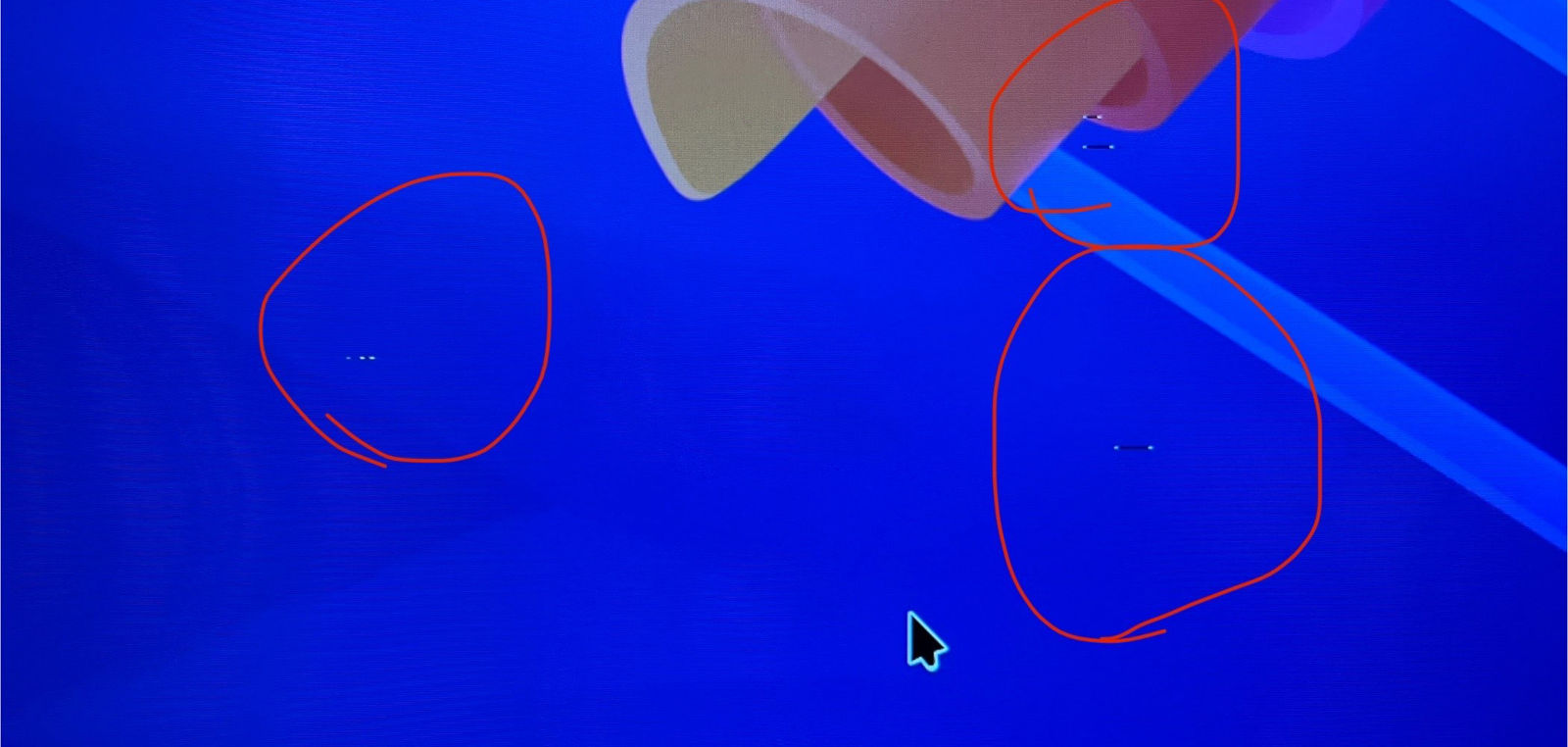 Artifacts on the
desktop