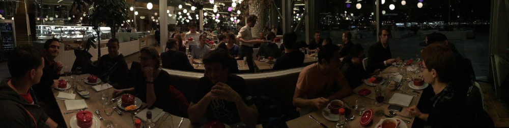 A dinner with everybody at GitLab